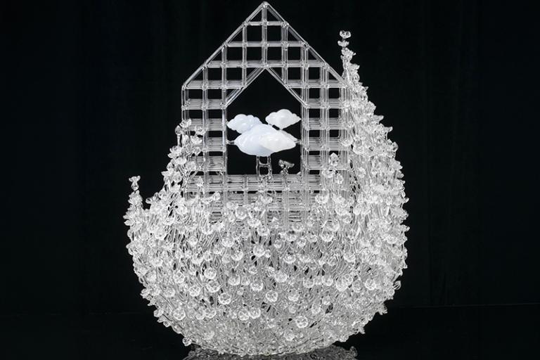 Flameworked glass sculpture by Eunsuh Choi